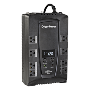 UPS Línea Interactiva / 825 VA / 450 W / 8 Tomas NEMA 5-15R / AVR Integrado / LCD Multifunción / Protección 1030 J