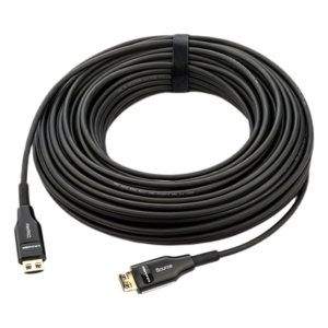 Cable HDMI Óptico Activo Híbrido / 4K@60Hz / 18 Gbps / Fibra OM3 + Cobre / 30 m (98.4 ft) / HDCP 2.2