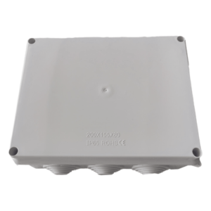 Caja de Derivación para Exterior / IP65 / IK07 / 10 Entradas / 200 x 155 x 80 mm (7.9 x 6.1 x 3.1 in) / ABS Aislante
