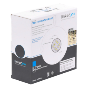 Bobina de Cable / Cat5e / 24 AWG / 100 m (328.08 ft) / UL / Interior / Gris