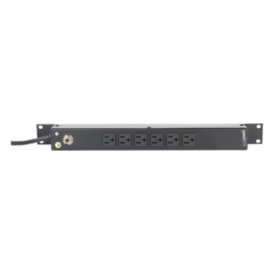 PDU Horizontal / 6 Contactos NEMA 5-15R / 15A / 120Vca / Rack 19" / 1U / Cable 2.5 m (8.2 ft)