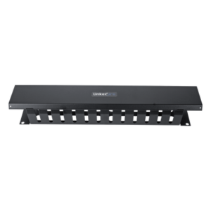 Organizador de Cables Horizontal / 2U para Rack 19" / Capacidad 125 Cables Cat5 / Cubierta Metálica / Acero con Pintura Electrostática