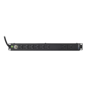 PDU Horizontal / 8 Contactos NEMA 5-15R / 120Vca / 15A / Rack 19" 1U / Cable 2.5 m (8.2 ft)