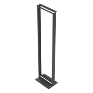 Rack 2 Postes / 19" EIA-310D / 45 UR / Carga 460 kg / Base L para Piso / Acero al Carbono