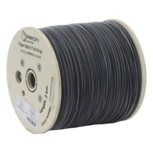 Carrete de Fibra Óptica Drop Plana / 2 km / G.657A2 Monomodo / 1 Hilo / Dieléctrica / Interior-Exterior / 6,562 ft