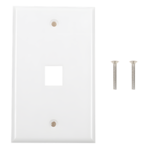 Placa de Pared / 1 Puerto Keystone / 70x115mm / 2.75x4.52in / Montaje Vertical / UL CE ETL