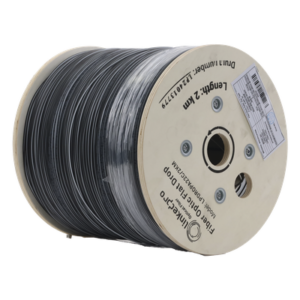 Carrete Fibra Óptica Drop / 2 km / G.657A2 / Bifibra Plana / LSZH / Dieléctrica / 2 Hilos / 6562 pies