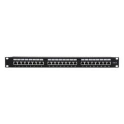 Panel de Parcheo / 24 Puertos / Cat6 / Blindado STP / 1U / 19 Pulgadas
