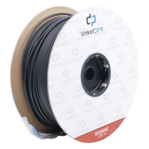 Carrete de Fibra Óptica Monomodo / Conectores SC-SC Duplex / Refuerzo Kevlar / 200 m (656.17 pies) / Subterráneo por Tubería
