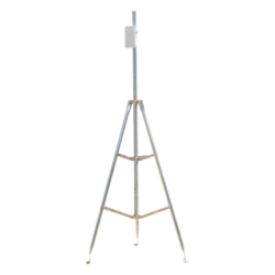 Kit de Montaje Trípode con Mástil / Acero Galvanizado / Altura Total 4.52 m (14.8 ft) / Capacidad 6 kg / Antenas Plato < 25 cm
