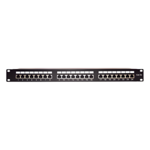 Panel de Parcheo / 24 Puertos / Cat5e STP Blindado / Rack 19" / 0.48 m