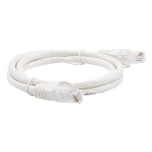 Cable de Parcheo UTP Cat6 / 1 Metro (3.28 Pies) / Blanco / 1 Gbps+ / RJ45