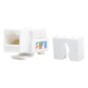 Módulo Jack Keystone / Cat5e / Terminación 110 / RJ45 / 1 Puerto / 90° / T568A-B / Blanco