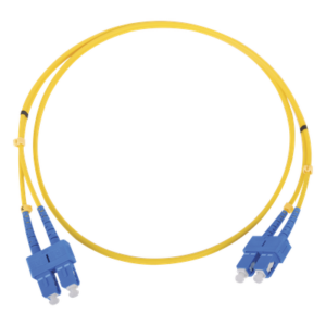 Jumper de Fibra Óptica / Monomodo 9/125 µm / SC/SC Dúplex / 1 Metro (3.28 Pies) / ITU-T G.652.D / 1310-1550 nm