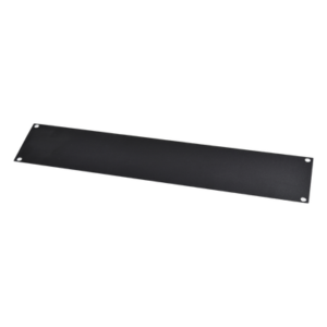 Tapa Ciega / Rack 19in / 2UR / Acero Cal. 14 / Pintura Electroestática Negra / 0.7 kg