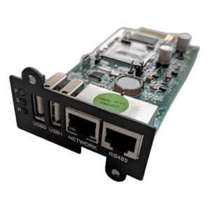 Tarjeta de Administración Remota / SNMP / HTTP / Ethernet 10/100 Mbps / Notificaciones E-mail, SMS, SNMP Traps / SSH y Telnet