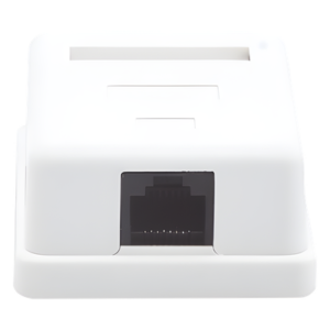Caja de Pared / 1 Puerto Keystone / Cat5e / T568A-B / UL 94V-0