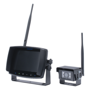 Sistema de Reversa Inalámbrico / Monitor Táctil 7" / Cámara IR CMOS / 2.4 GHz / 4 Canales / Grabación SD