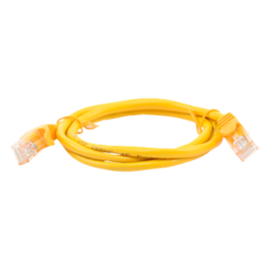 Cable de Parcheo UTP Cat5e / 1 Metro (3.28 Pies) / Amarillo / RJ45 / 100 Ohm