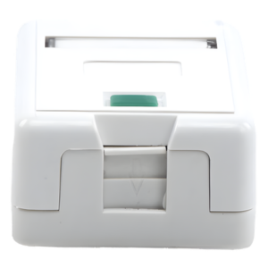 Caja de pared con 1 puerto Keystone, no incluye jack