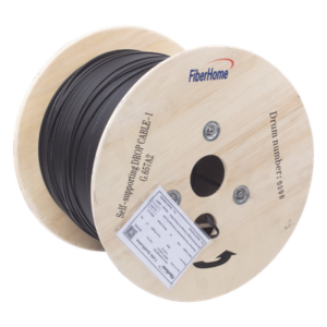 Carrete de Fibra Óptica Aérea / Drop Figura 8 / G.657A2 / Monomodo 1 Hilo / LSZH / 1 km (3281 ft) / Span 80