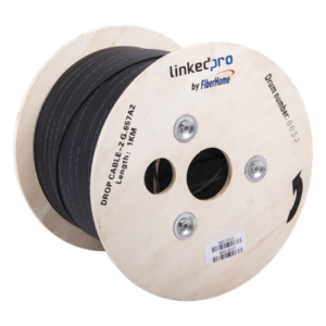 Carrete de Fibra Óptica Drop / 1 km / G.657A2 Bifibra / LSZH / Interior-Exterior / 3.28 ft (1 km)