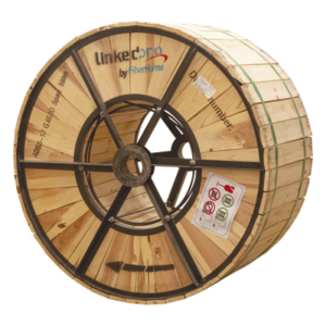 Cable de Fibra Óptica Aérea ADSS / Monomodo G.652D / 12 Hilos / Span 100 m / 4 km / Anti-Tracking 110 kV / 2500N Tensión / -20°C a +65°C / HDPE Exterior