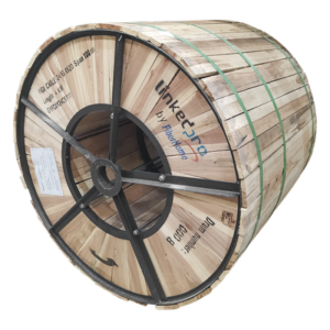 Fibra Óptica Aérea Figura 8 / 24 Hilos Monomodo G.652D / Span 100 m / 4 km / Loose Tube / HDPE
