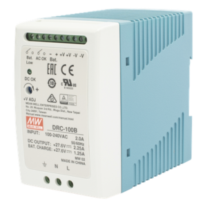 Fuente de poder con cargador de batería / Riel DIN / 24V / 100W / 2.25A / UL 508 / 2.16 x 3.54 x 3.94 pulgadas