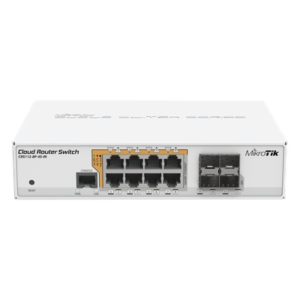 Switch PoE Administrable L3 / 8 Puertos Gigabit RJ45 / PoE 802.3af/at y Pasivo / 4 Puertos SFP 1 Gbps / 160 W / 12 Puertos Independientes