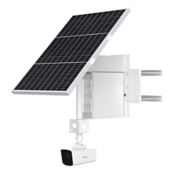 Cámara solar con LPR / 4 MP / Lente 4 mm / IP67 / 4G / Alcance IR 20 m (65.6 ft) / Batería 9 días
