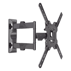 Soporte de Pared Articulado / Pantallas 32" a 55" / VESA 100x100 a 400x400 mm / Carga 27.2 kg (60 lbs) / Extensión 5 a 40 cm / Giro 180° / Inclinación +8° a -5°