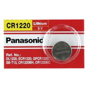 Batería de Litio tipo Moneda / 3V / 35 mAh / CR1220 / No Recargable / -30°C a +60°C