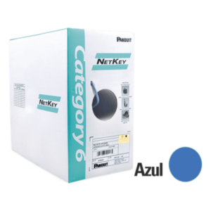 Bobina UTP Cat 6 / 305 m (1000 ft) / 24 AWG / PVC CM / 4 Pares / 250 MHz / PoE