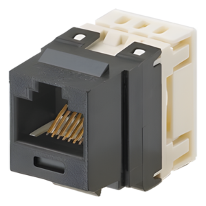Jack Keystone / Cat 6 / 8P8C / Terminación 110 / 250 MHz / UTP / Negro