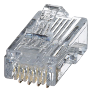 Plug RJ45 / Cat5e / 24-26 AWG / 50 µin Oro / 2500 Ciclos / PoE++ / -10 a 60°C / Paquete 100 pzas
