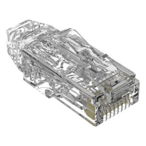 Plug RJ45 / Cat6A / 28 AWG / 50µ Oro / 2500 Ciclos / 3.5-4.8 mm / UL94 V0 / Paquete 100 pzas
