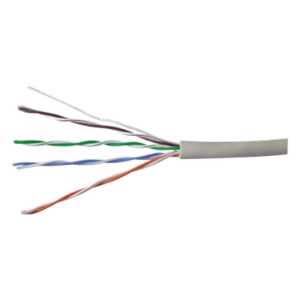 Bobina UTP / Cat 5e / 24 AWG / 305 m (1000 ft) / 4 pares / PVC CM / Cobre sólido