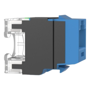 Módulo Jack de Cobre / Categoría 6A / 500 MHz / Terminación 110 / Keystone / RJ45 / Azul