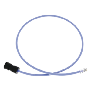Cable de Conexión en Campo Jack a Plug RJ45 / Cat 6A / CMP Plenum / 1 m (3.28 ft) / Azul