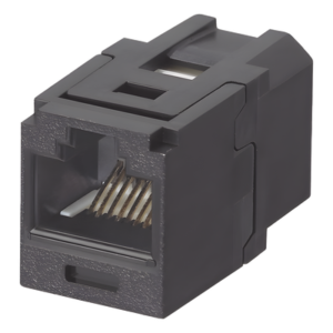 Módulo Acoplador RJ45 / Categoría 6 / Mini-Com / Contactos Chapados en Oro 50 µin / HDBaseT 100 W / -10°C a 65°C