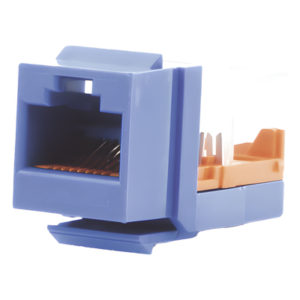Jack Keystone / Cat 5e / RJ45 / 8P8C / Leadframe / T568A-B / Azul / 1 Puerto