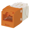 Módulo Jack RJ45 / Cat 6 / 8P8C / Terminación TG Sin Herramienta / 22-26 AWG / Naranja