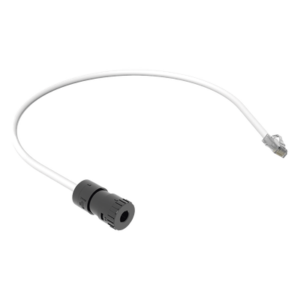 Cable de Conexión en Campo Jack a Plug RJ45 / Cat 6A / CMP Plenum / 0.5 m (1.64 ft) / Blanco