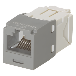 Módulo Jack RJ45 / Cat 6 / 8P8C / Terminación TG Sin Impacto / 2500 Ciclos / Gris