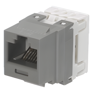 Jack Keystone / Cat 6 / Clase E / 250 MHz / Impacto 110 / RJ45 / Gris