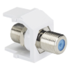 Módulo Acoplador Coaxial Tipo F / Keystone / 75 Ohms / 3.0 GHz / 29.6x16.7x21.8 mm / 1.17x0.66x0.86 ft
