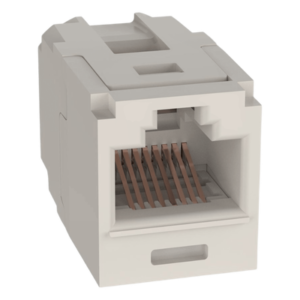 Módulo Acoplador / Cat 6 / RJ45 a RJ45 / Mini-Com / 50 μin Oro / -10°C a 65°C / 2500 Ciclos / Blanco Mate
