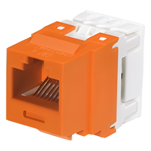 Conector Jack Keystone / Cat 6 / 8P8C / Terminación 110 / Naranja
