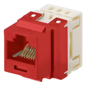 Jack Keystone / Cat 5e / RJ45 / 110 Impacto / 8P8C / Rojo